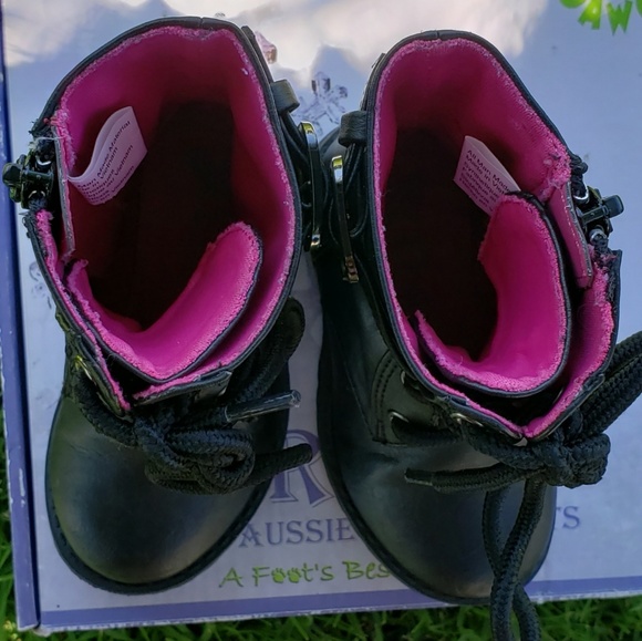 Brash Laceup Zipper Combat Boots - Picture 2 of 3